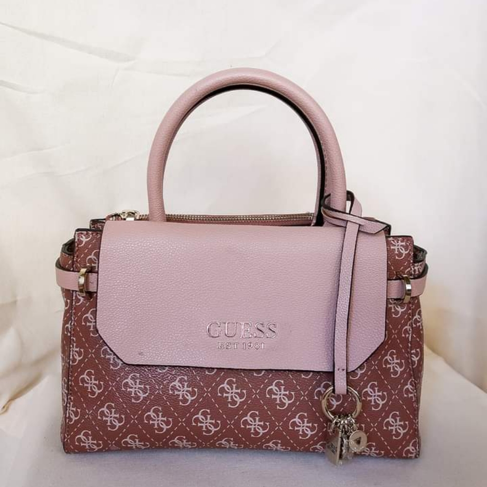 GUESS Esme Small Society Satchel Handbag Crossbody Bag - Picture 15 of 16